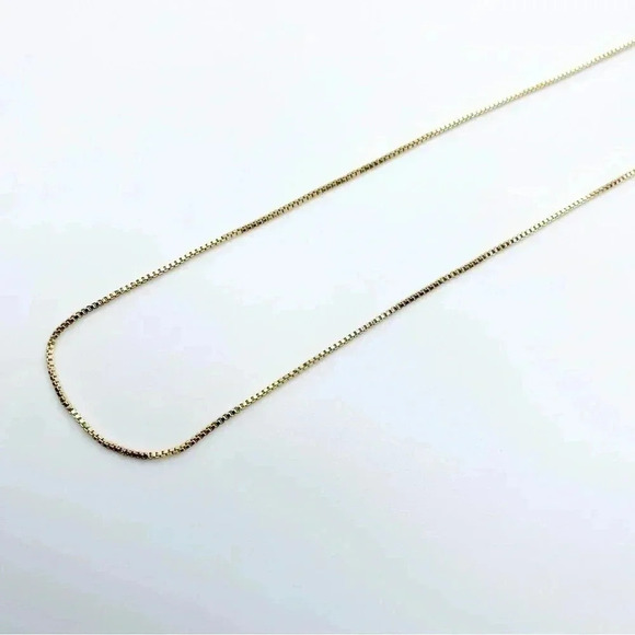 Box Chain Necklace Gold Plated - Picture 1 of 4